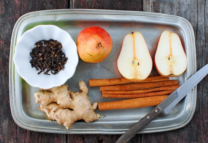 DIY Homemade Spiced Pear Vodka Ingredients 