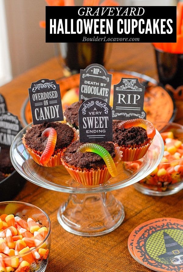 Graveyard Halloween Cupcakes