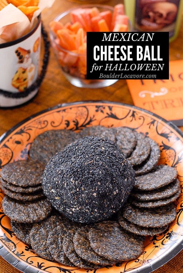 Mexican Cheese Ball Halloween Appetizer