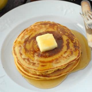 Pumpkin Ricotta Pancakes with Ginger-Thyme Syrup | BoulderLocavore.com