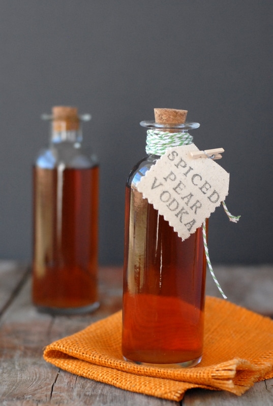 DIY Homemade Spiced Pear Vodka 