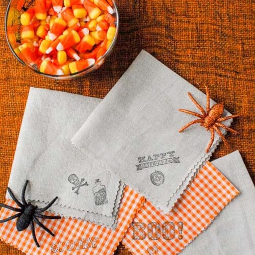 Great DIY Halloween Cocktail Napkins & some Spooky Brew!