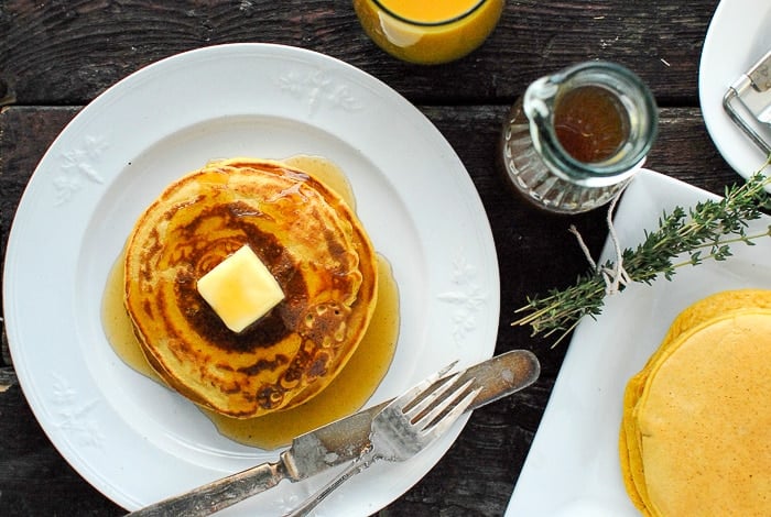 pumpkin ricotta pancakes