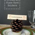 Pine Cone Firestarter Place Card Holder title image