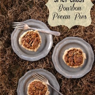 Mini Spicy Crust Bourbon Pecan Pies