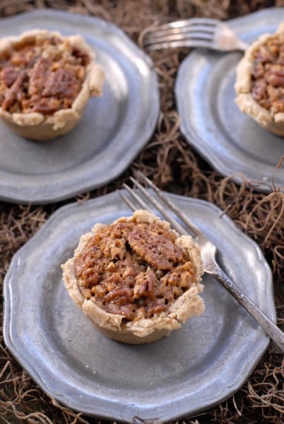 Mini Spicy Crust Bourbon Pecan Pies