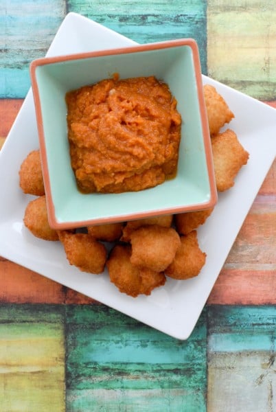Black Eyed Pea Fritters with Hot Sauce (Akara) 