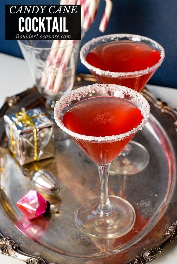 Candy Cane Cups With Candy Cane Infused Vodka