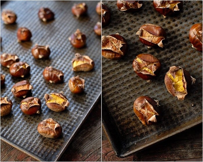 Baking sheet of Roasting Chestnuts