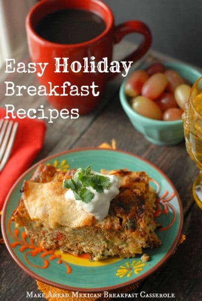 Easy Holiday Breakfast Recipes title image