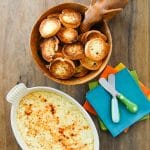 Creamy Hot Artichoke Dip with Garlic Cracker Rounds - BoulderLocavore.com