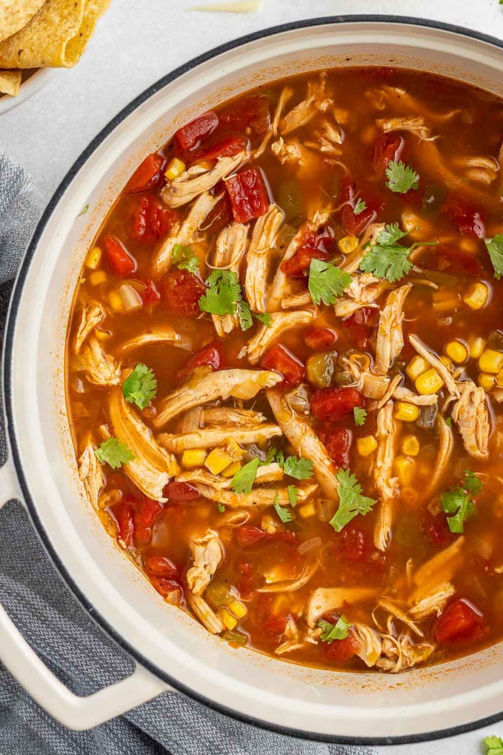 Easy Chicken Tortilla Soup - Restaurant Recipe at Home!
