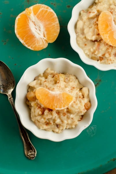 Creamy Coconut Tangelo Rice Pudding 