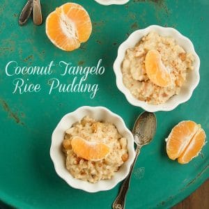 Creamy Coconut Tangelo Rice Pudding