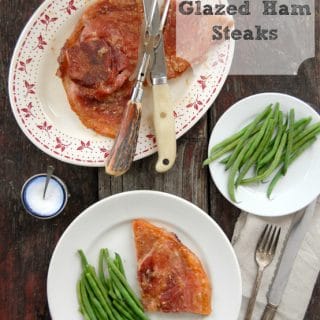 Pear Marmalade Glazed Ham Steaks