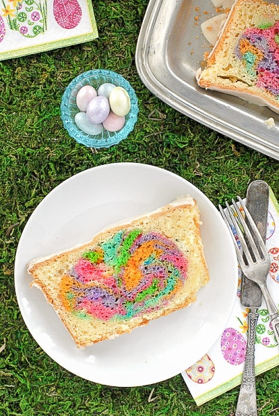 Hidden Easter Egg Pound Cake 