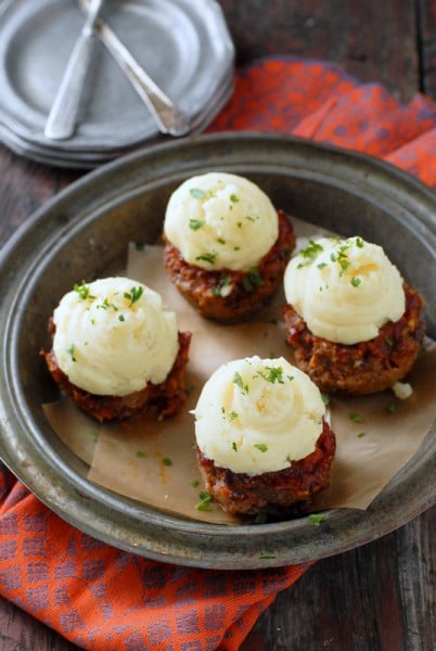 Muffin Tin Meatloaf with Mashed Potatoes