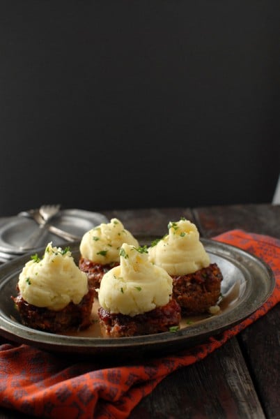 Muffin Tin Meatloaf with Mashed Potatoes