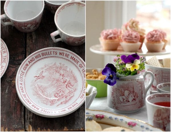 Antique Tea Set and Springtime Tea Party