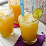 Champagne Mango-Lime Agua Fresca with ice