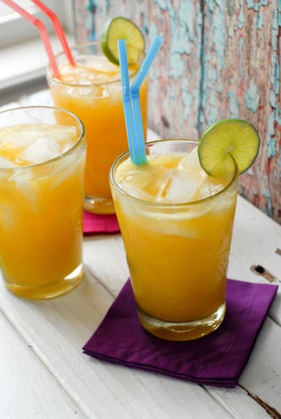 Champagne Mango-Lime Agua Fresca with ice