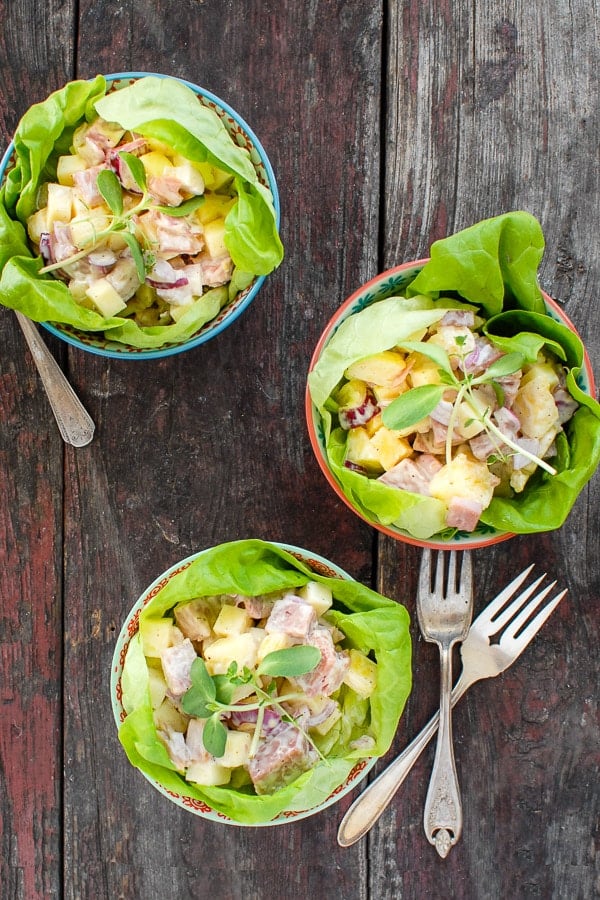 Ham Salad Recipe With A Hawaiian Chopped Salad Twist