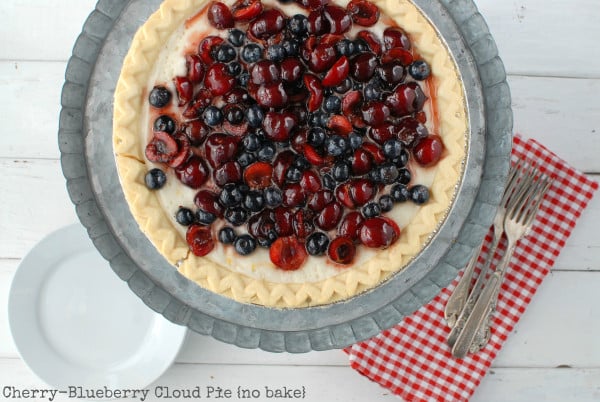 Cherry-Blueberry Cloud Pie 