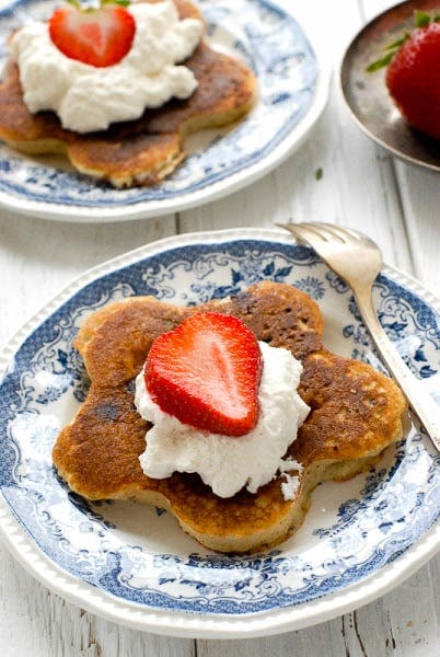 A piece of cake on a plate, with Pancake and Chocolate