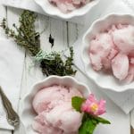 Pink Lemonade Lavender Thyme Sorbet