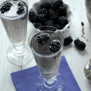 Spring Fling Cocktail with violet liqueur