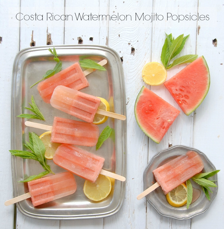 Costa Rican Watermelon Motijo Popsicles