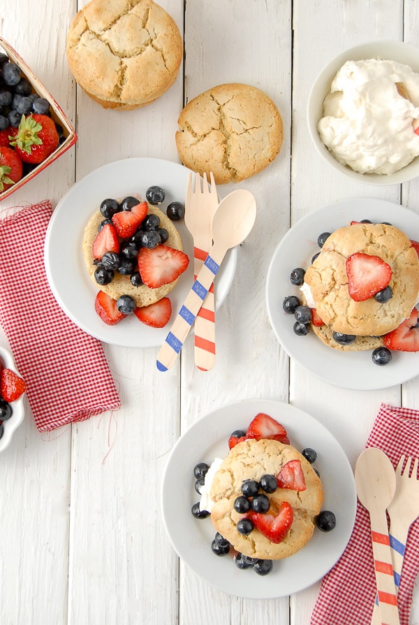 Red White & Blue Strawberrry Shortcake