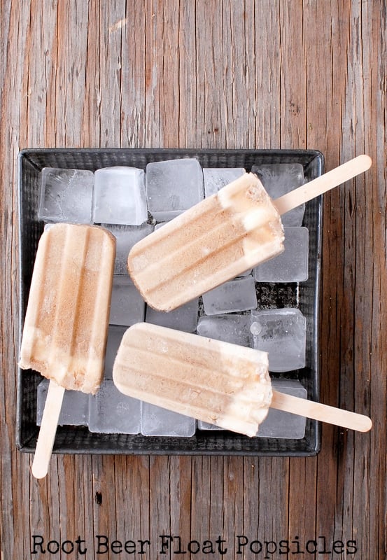 Root Beer Float Popsicles 