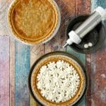 Sour Cream Raisin Pie with whipped cream