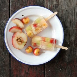 Summer White Wine Fruit Popsicles