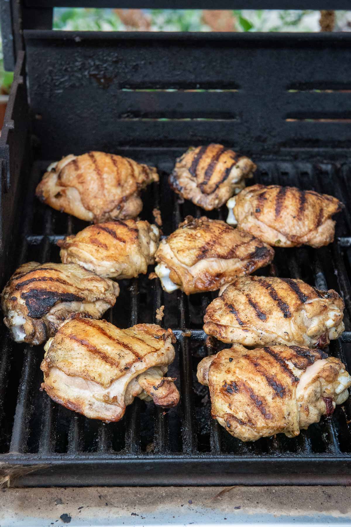 grilling chicken thighs over indirect heat