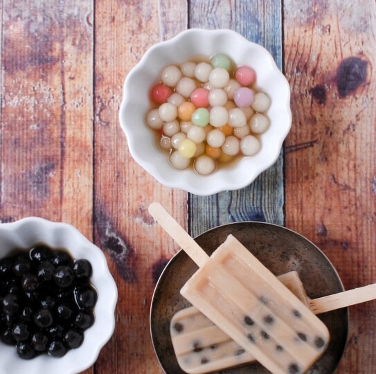 ChaiCoconut Milk Boba {Bubble Tea} Popsicles