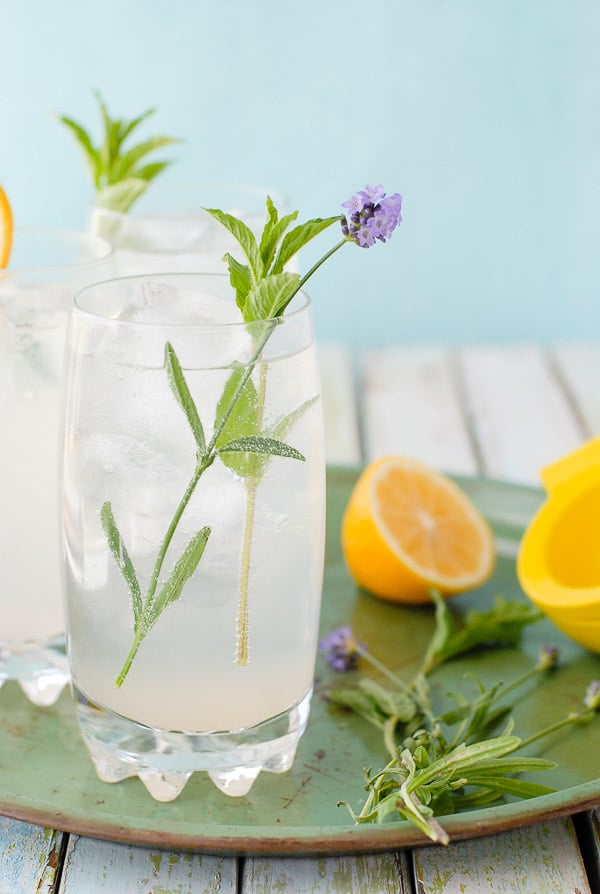 Meyer Lemon Lavender Mojitos