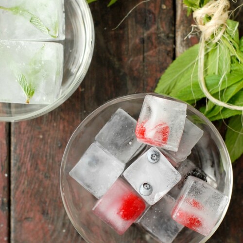 Herb & Fruit Ice Cubes