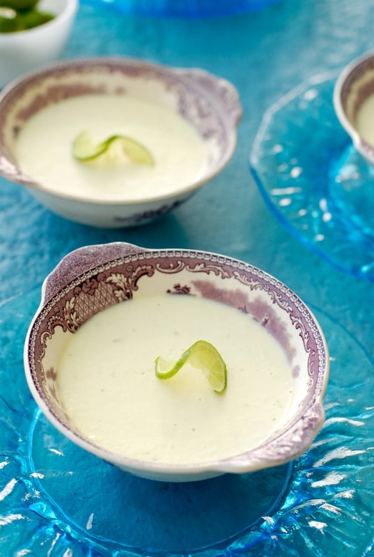 Key Lime Panna Cotta close up