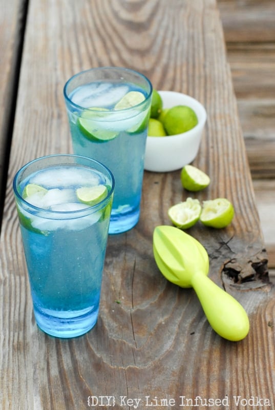 Key Lime Infused Vodka Tonics 
