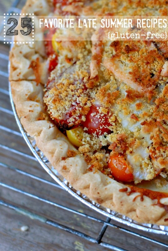 savory tomato pie close up