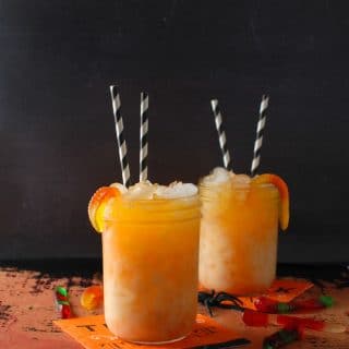 Candy Corn Layered Halloween Sipper layered drink