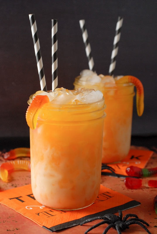 Layered Halloween Drink - Our Thrifty Ideas