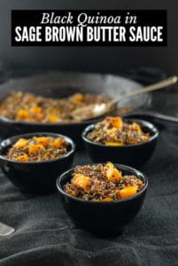 Black Quinoa in Sage Brown Butter Sauce - A Flavor-Packed Easy Recipe