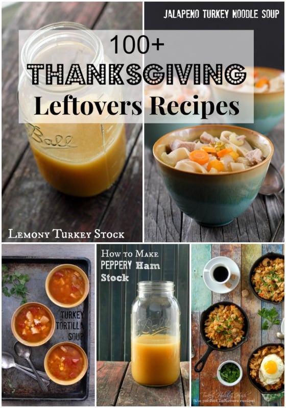 100 Thanksgiving Leftover Recipes title collage