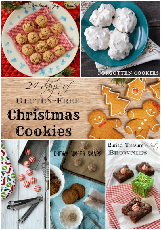 24 Days of Gluten-Free Christmas Cookie recipes title collage