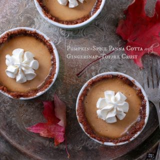 Pumpkin-Spice Panna Cotta with Gingersnap-Toffee crust title image