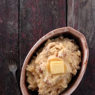 Roasted Garlic Buttermilk Smashed Potatoes | BoulderLocavore.com