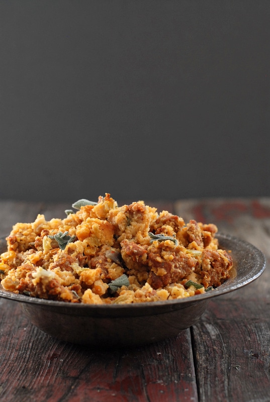 Spicy Chorizo Cornbread Sage Dressing 